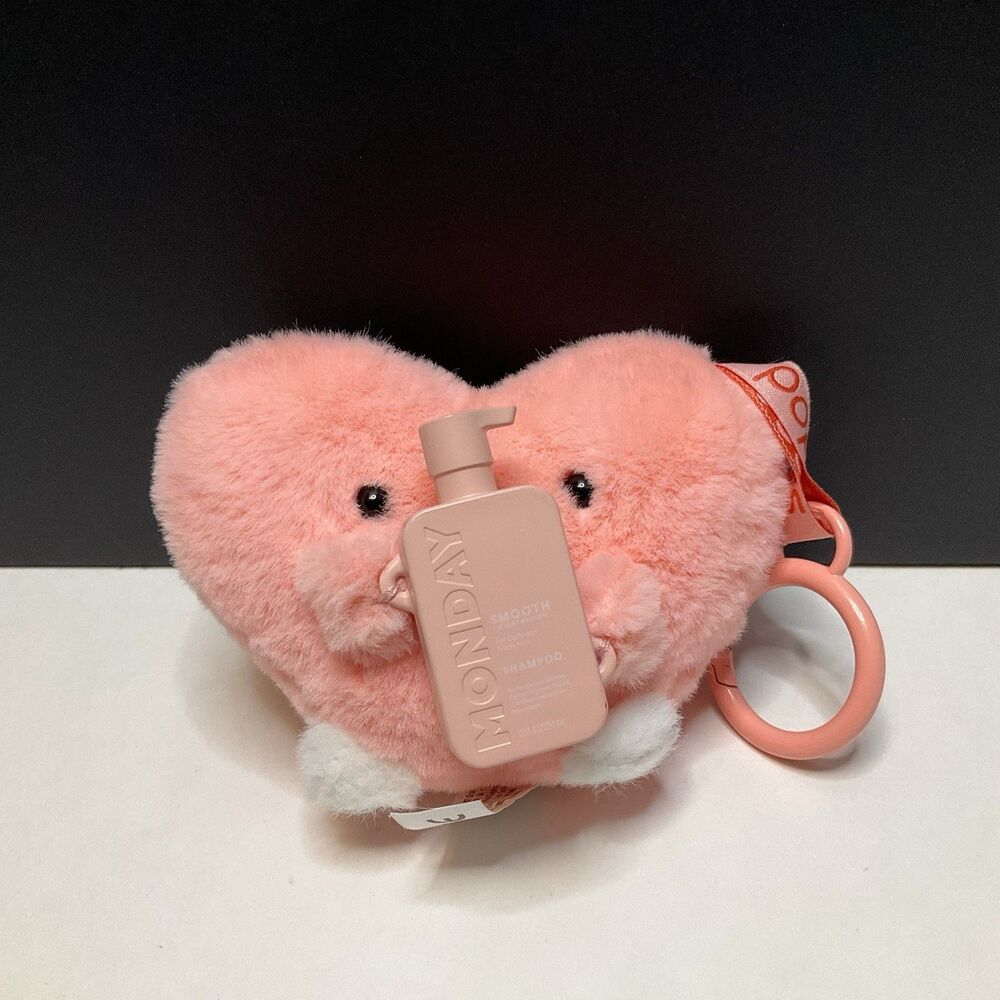 Ulta Mini Brands Pops Plush Keychain Heart w/ Mondays Smooth Shampoo Beauty TOY